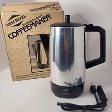 Vintage West Bend Auto Coffee Maker W/ Box Made In USA No. 9466 5 to 9 Cup As IS picture