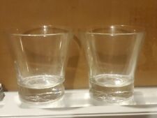 Crown Royal (SET OF 2) V-Shaped Glasses w/ Logo Embossed in Base *MADE IN ITALY* picture
