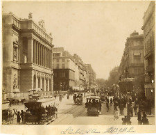 France, Marseille La Cannebière Vintage Photo Print, Palais de la Bourse and l& picture