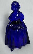 MOSSER GLASS Cobalt Blue Lady - Sweet - VINTAGE picture