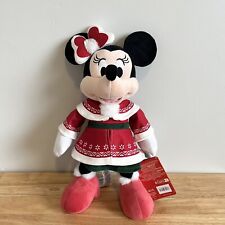 Disney Store Minnie Mouse Plush 2022 Christmas Holiday Collection Stuffed NEW picture