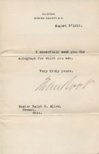 ELIHU ROOT - TYPED NOTE SIGNED 08/05/1919 picture