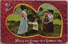 1910s Romance / Comic Greetings Postcard 