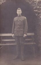 Original WWI RPPC Real Photo Postcard AEF EARLY 77th DIVISION PATCH Germany 1406 picture