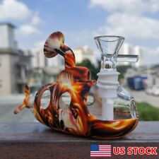 1x Silicone Hookah Smoking Water Pipe Glass Bong Shisha Submarine + Glass Bowl. picture