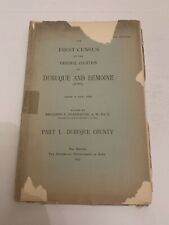 1897 The First Census Original Counties of Dubuque and Des Moines Iowa Booklet picture