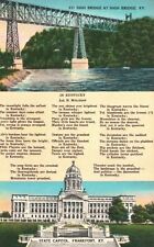 High Bridge Kentucky State Capitol Building Frankfort Kentucky Vintage Postcard picture