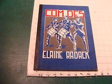 vintage origianl Art Work - Folder RED WHITE BLUE comdes elaine radack TEXAS  picture