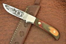 WINCHESTER MADE IN USA NAHC LAMINATE WOOD FIXED BLADE 1990 670 NICE (16113) picture