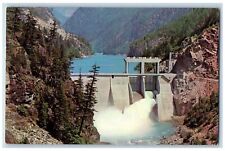 1967 Seattle City Light Gorge Dam Lake River Power Source Washington WA Postcard picture