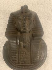Egyptian Pharaoh Sculpture Figurine Vintage Resin Handcrafted Black.b4 picture