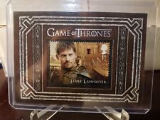 Game of Thrones Inflexions S9 Jaime Lannister Stamp card Rittenhouse HBO picture