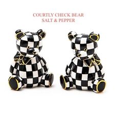 MacKenzie Bear Courtly Check Salt & Pepper Shakers Childs Collectible New In Box picture