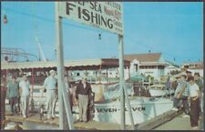 Converted PT Boat Seven-Eleven Yacht Basin Carolina Beach NC postcard 1950s picture