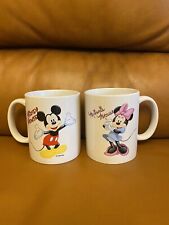 Disney's Jerry Leigh Coffee Mug Minnie & Mickie Mug Set Of Two FAST Shipping picture