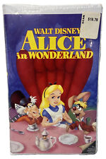 VTG 86 Walt Disney's Alice in Wonderland Black Diamond VHS Very Rare HTF NIP NOS picture