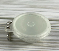 Vintage Tupperware Keychain White Bowl Speckles Mini Small 1306-8 Lid 1307-4 NEW picture