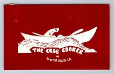 Newport Beach CA- California, The Crab Cooker, Antique, Vintage c1970 Postcard picture