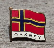 Orkney Islands Archipelago in Northern Isles of Scotland Furling Flag Lapel Pin picture