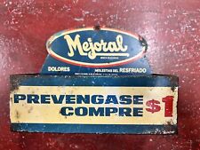 Vintage Mejoral Metal Sign Dispenser México picture