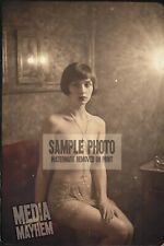 Topless Woman in 1920's recreation Print 4x6 Taboo Interest Photo #171 picture