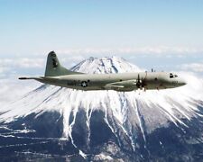 NAVY P-3C / P-3 ORION MOUNT FUJI, JAPAN 8x10 GLOSSY PHOTO PRINT picture