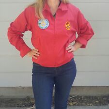Vintage 1973 Red Boy Scout Jamboree Jacket with patches picture