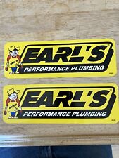 EARL’S Performance Plumbing Racing contingency, Decal  NHRA, NASCAR picture