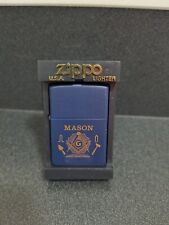1999 Mason Zippo Royal Blue Matte Lighter New Sealed picture