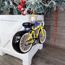 Old World Christmas Ornament OWC Road Bike Bicycle Hand Blown Glass Cycling picture