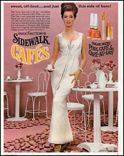 1964 Beautiful woman Max Factor's Sidewalk Cafés retro photo print ad  adL41 picture