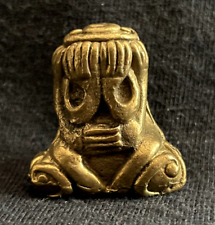 Phra Pidta Figure Figurine Brass Amulet Buddha Divinity Face Hidden b52 picture