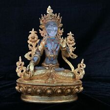 Magnificent Crystal White Tara Gilt Statue picture