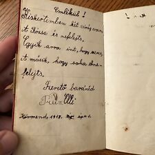 Hungarian School Autograph Book WW1 Era 40 Entries Class List Notes Antique picture