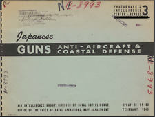94 Page 1945 Japanese Anti-Aircraft & Coastal Defense Guns Pamphlet On Data CD picture
