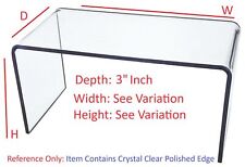 T'z Tagz Any 3-Inch-Deep Clear Acrylic Riser Display Stands New 2 Pack Variation picture
