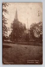 Napoleon OH-Ohio, Lutheran Church, Vintage Postcard picture