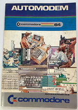 Commodore 64 Software Manual Vintage 1983 Automodem Rare Early Online Internet picture