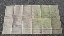 Vtg Lincoln 1942 Sectional Aeronautical Chart Map (U-5) Map Decor 44x24 picture