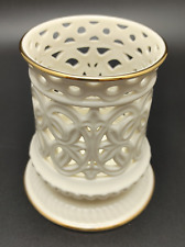 Lenox Illuminations Canister Votive Candle Holder Ivory & Gold VERSAILLES 4.5” picture