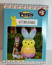 PEEPS 4 Foot Tall Inflatable Rainbow Bunny Peep Easter Indoor/Outdoor picture