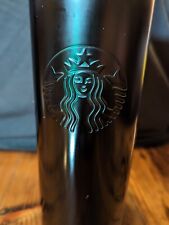 Starbucks 2020 Limited Edition Christmas Black Green Metal Tumbler Cup picture