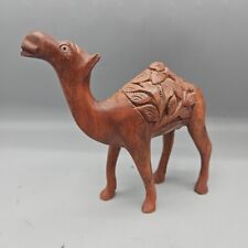 VTG Hand Carved Wooden Camel Figurine 6