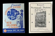 Vintage NEW ORLEANS Brochures Restaurant Antoine Gray Line Bus Tour Souvenirs picture