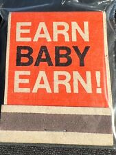 VINTAGE MATCHBOOK - EARN BABY EARN - ICS - FREE SUCCESS KIT - UNSTRUCK picture