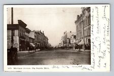 Big Rapids MI-Michigan, Michigan Avenue, Antique, Souvenir Vintage Postcard picture