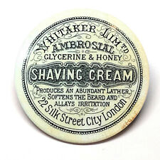 Whitaker Limtd Ambrosial Shaving Cream Advertising Pocket Mirror Vintage Style picture