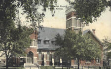 1908 Salina,KS Rilat Methodist Church Saline County Kansas Postcard 1c stamp picture