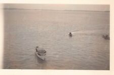 Old Photo Snapshot Boat Ocean Water View #2 Z26 picture