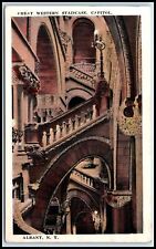 Postcard Great Western Staircase Capitol Albany NY S39 picture